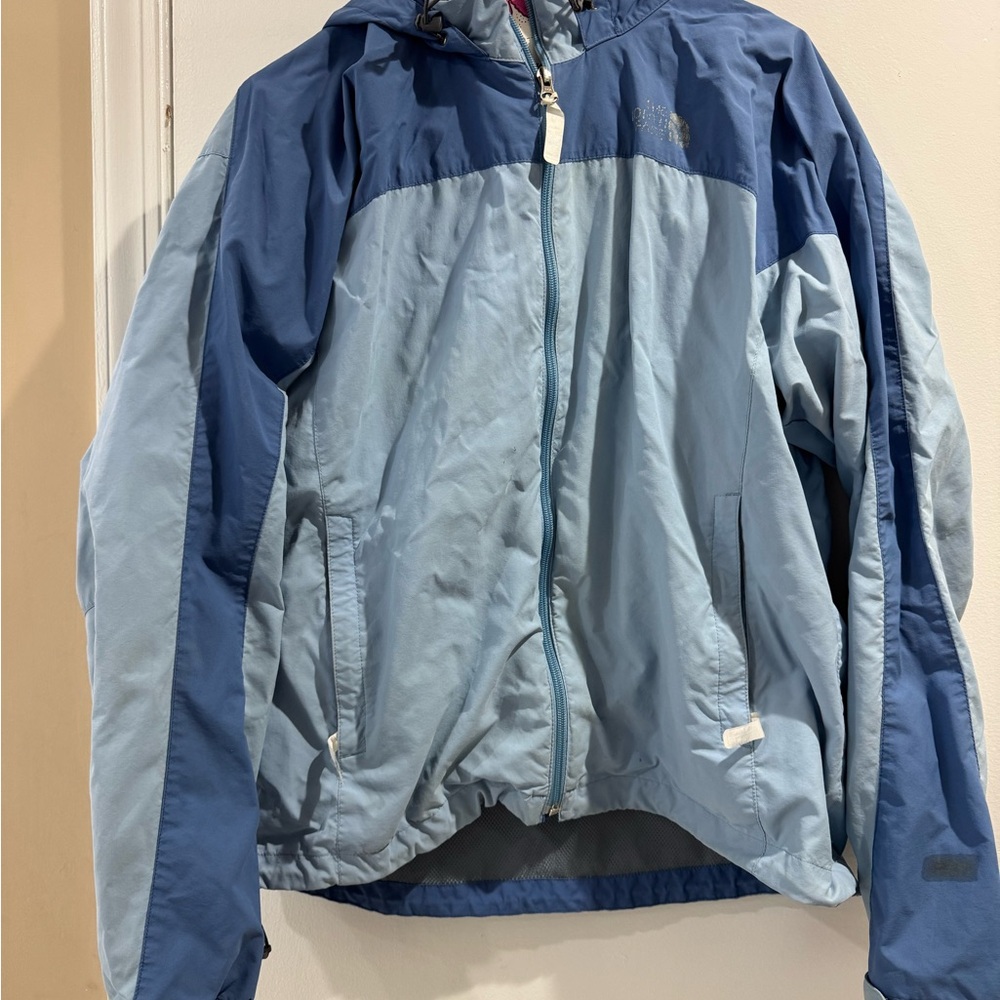 The North Face Blue Mesh Lined Raincoat